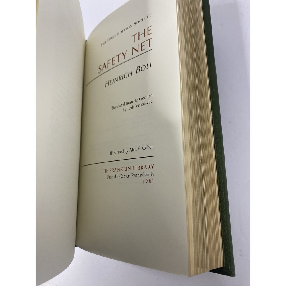 The Safety Net by Heinrich Boll Franklin‎ Library First Edition Society - Picture 4 of 6